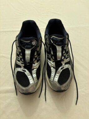 ASICS Men’s Running Shoes – Black/Silver – Very Good Condition